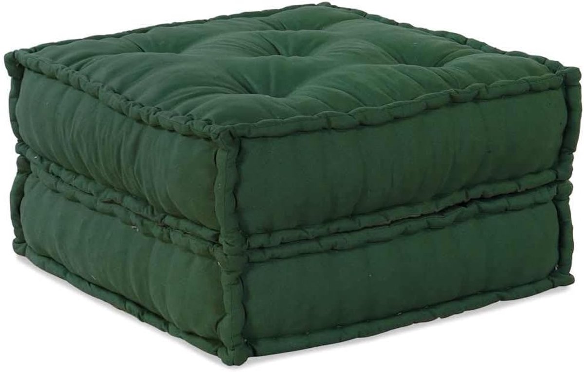 Bankelement groen 70x70x36 cm stof