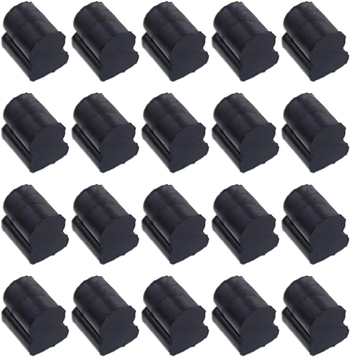 20 stuks hoorn siliconen pads noise resistant roterende ventielen buffering stop klein muziekinstrument accessoires Euphony Tuba hoorn pad, 4 mm