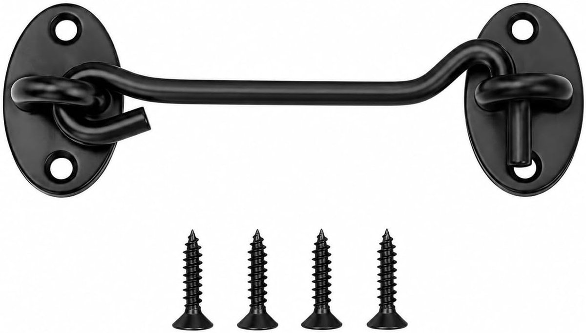 Roestvrij staal deurhaak slot 6 inch met schroeven