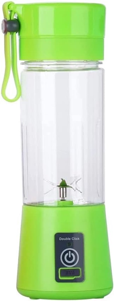 World Draagbare Elektrische Blender Juicer Fruit Blender Smoothie Maker Melkshaker Babyvoeding Protien shake USB Oplaadbare Reizen Gym Camping (Groen)