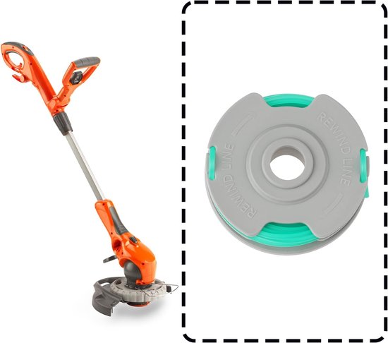 2 stuks grasmaaier grastrimmer spoel & lijn FLY061 compatibel met Contour 600HD 580E (CTE27) — afbeelding 2