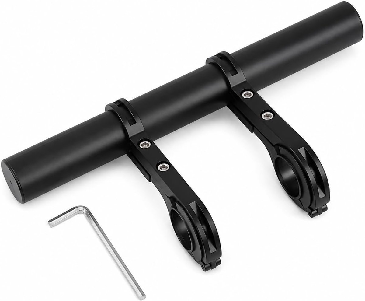 20 cm Fiets Stuurverlengstuk van Aluminiumlegering, Stuurverlenger voor Sturen van 25 tot 34 mm, Accessoirehouder voor Volwassenen, Mountainbike, Elektrische Fiets en Elektrische Step