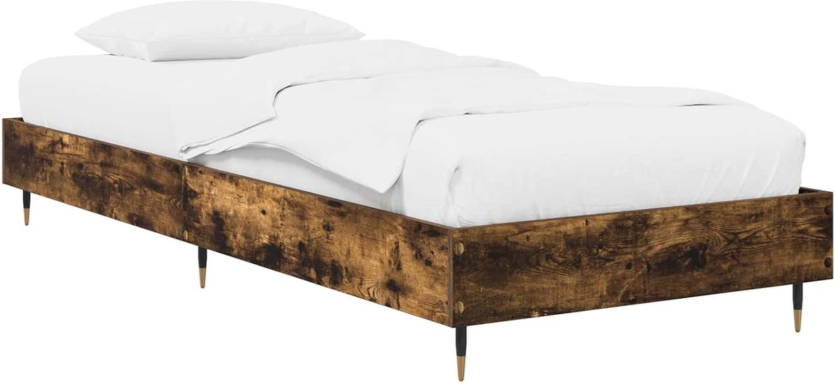 hout Rechthoekig modern design 80 x 200 cm Gerookt eiken