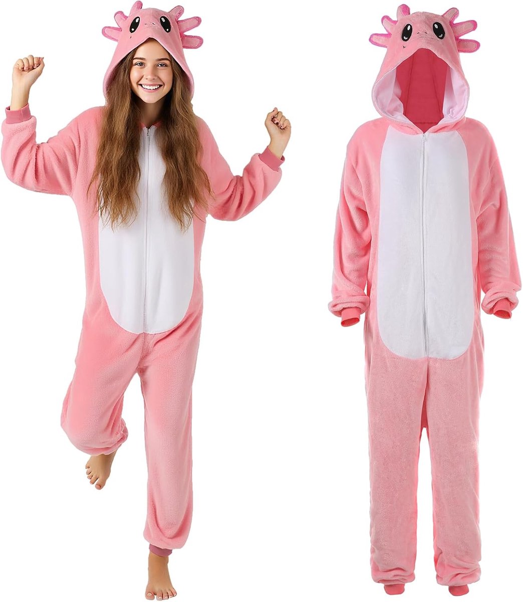 Onesie pyjama dames heren jumpsuit onesie dier carnaval salamander dierkostuum voor cartoon pyjamaparty's