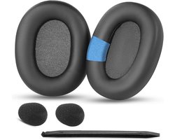Oorkussens Vervanging Compatibel met Sony Inzone H7 (WH-G700) Inzone H9 (WH-G900N) Headset Oorkussens Kussens met zachter eiwitleer, geluidsisolatie schuim-zwart