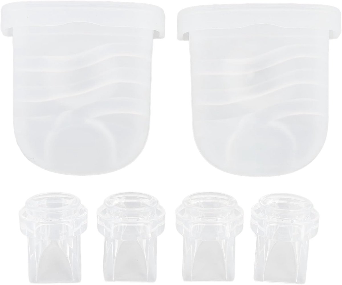 Dailygoods- Kleppen Siliconen Membraanvervangingsset - 4 Stuks Kleppen - 2 Stuks Membranen - Geschikt voor S32 Borstvoedingspomp - Hoogwaardige Kwalit