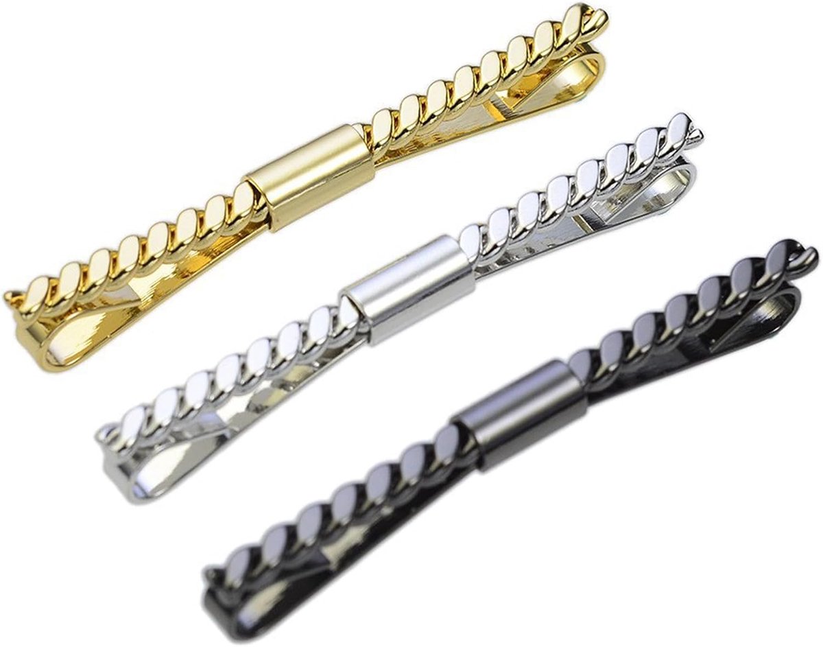 Dailygoods- Stropdaskraagpins 3 Stuks - Kraagnaalden - Heren Accessoire - Cadeau voor Valentijnsdag - Vaderdagcadeau - Lichtgewicht en Draagbaar - Kra