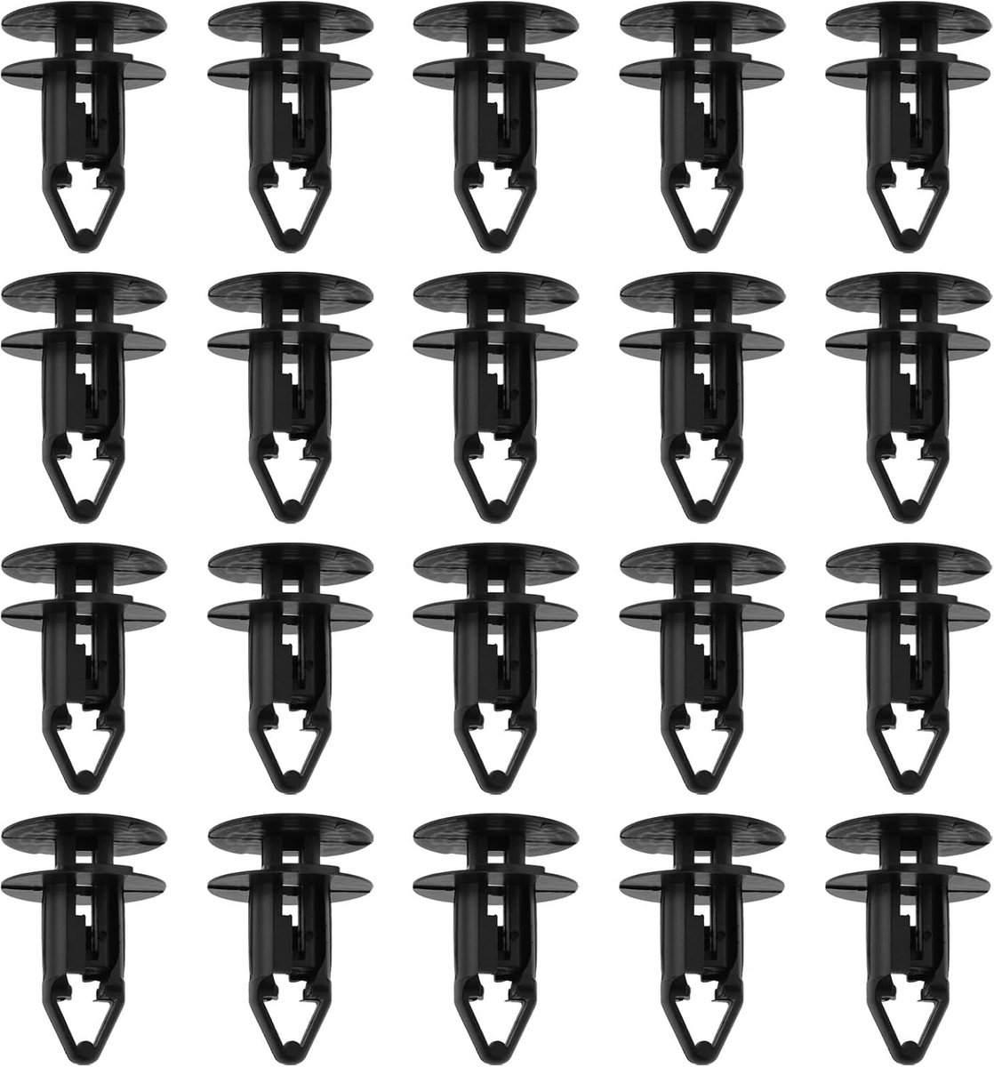 Dailygoods- Trim Clips 20-delige Set - Push-fit Ontwerp - Compatibel met Dacia - Interieur Bekleding - Kunststof Constructie - Schadevrije Installatie