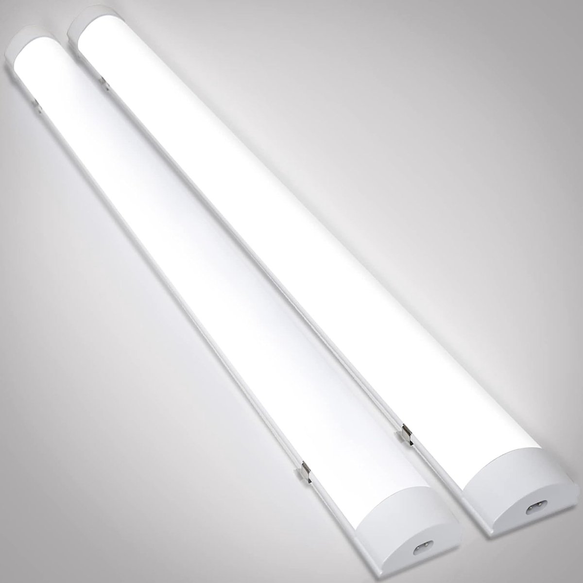 Led-lamp voor vochtige ruimtes, 36 W, 3060 lm, 120 cm, werkplaatslamp, kelderlamp, 4000 K, neutraal wit, waterdicht IP65, voor garage, kantoor, vochtige ruimte, badkamer, warenhuis,
