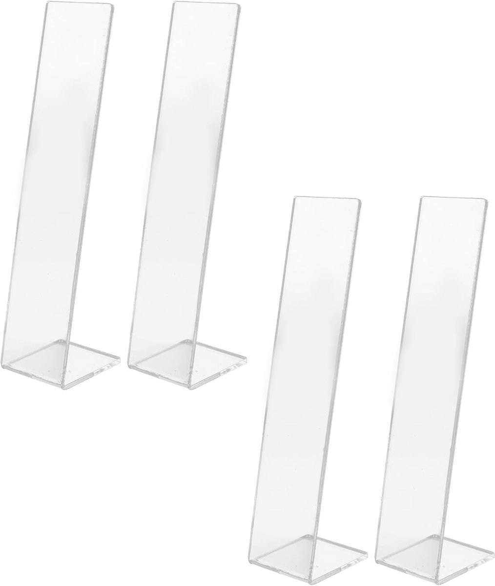 Sieraden Display Organizer, 4-pack Haarclip Displayhouder Duurzaam Lichtgewicht voor Thuis (Transparant)