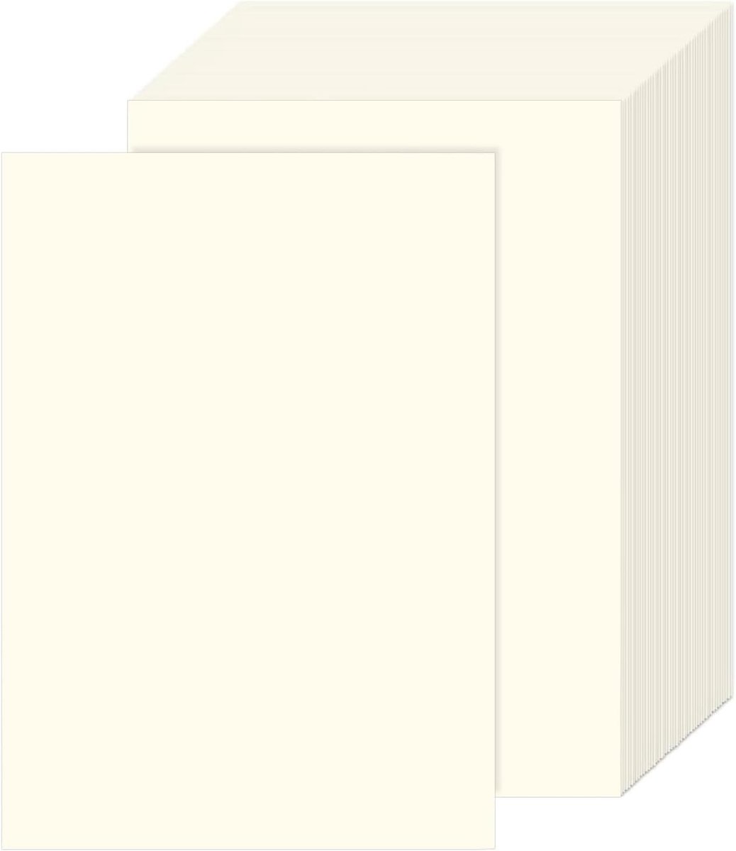 A4 Papier, 100 Vellen, 80gsm Kopieerpapier en Printpapier voor Creatieve Projecten, Tekeningen, Schetsen en Knutselen, Ideaal voor Kleurige Creaties en Ambachtelijke Klussen