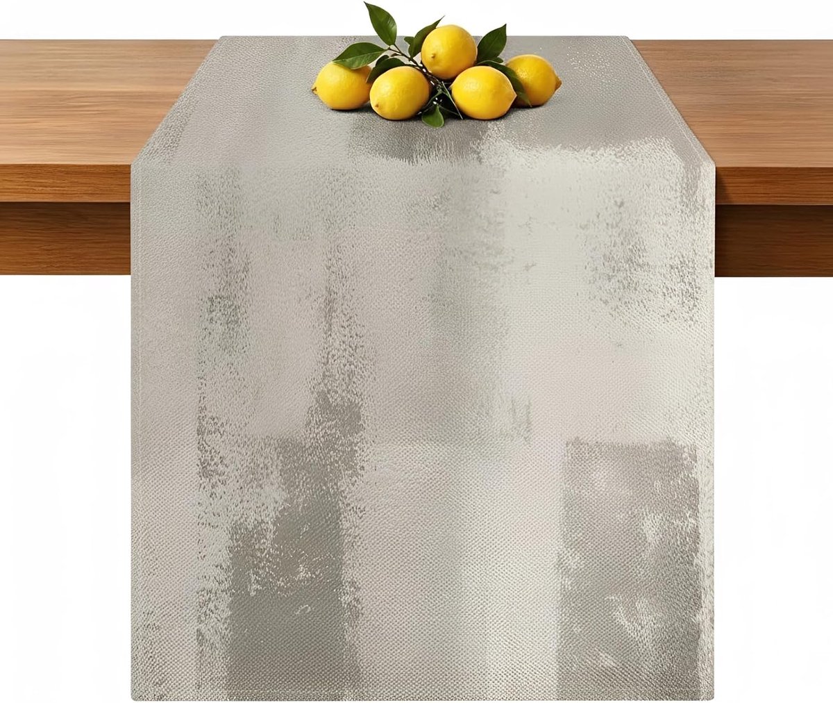 Tafelloper, beige, crème, 40 x 180 cm, tafelloper, modern, linnen