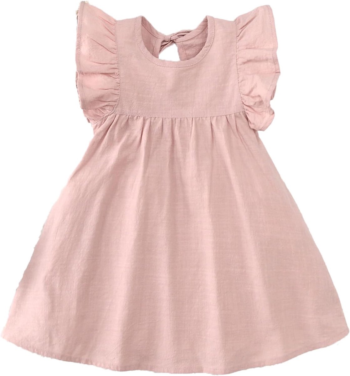 Zomerjurk voor meisjes, mouwloos, elegant, A-lijn, prinsessenjurk voor verjaardagsfeesten, ceremonies, 2-7 jaar