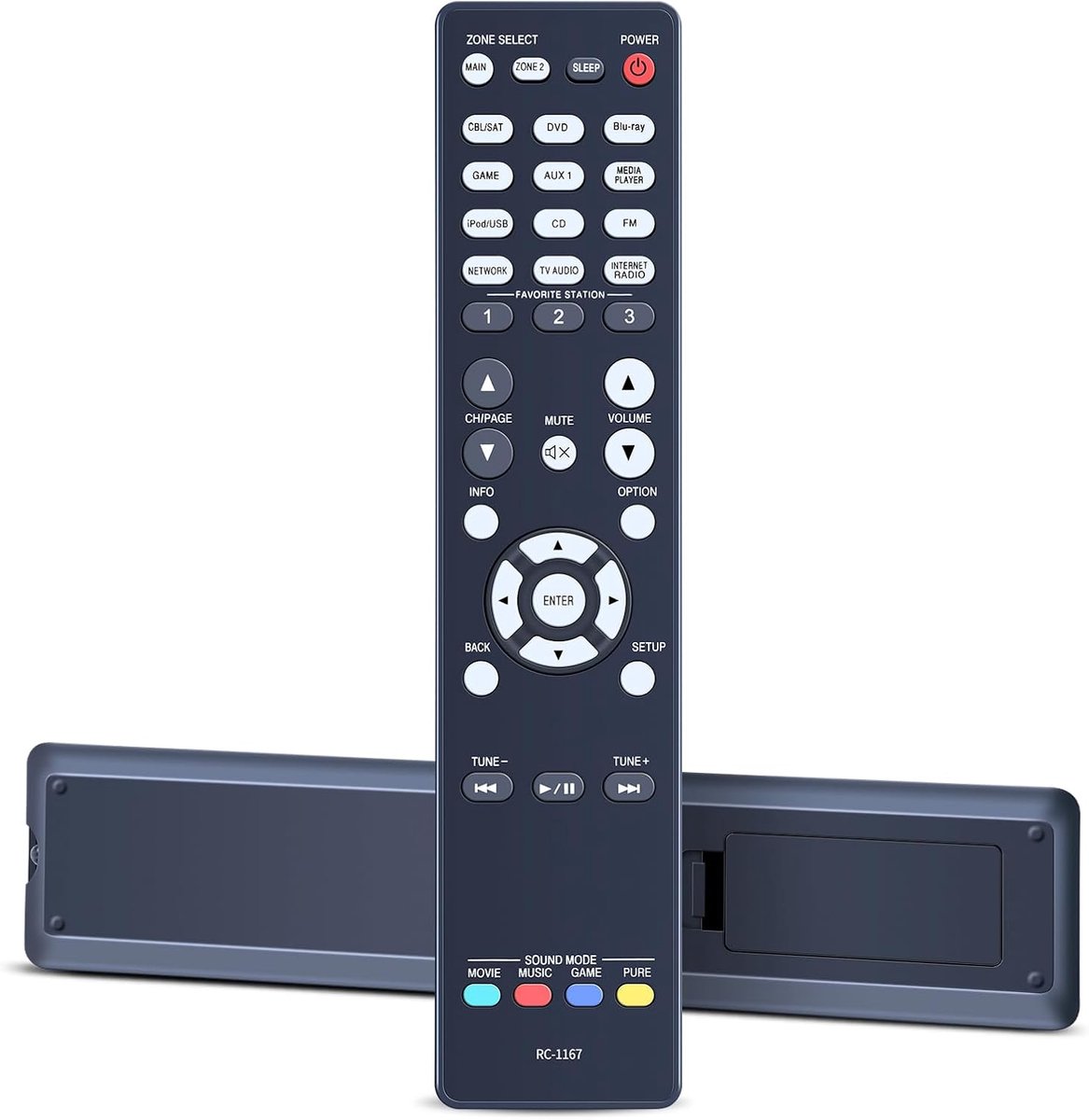 RC-1167 afstandsbediening voor Denon AV-receiver AVR-1913 AVR1913 AVR-2113CI AVR-2313CI AVR2113CI AVR2313C