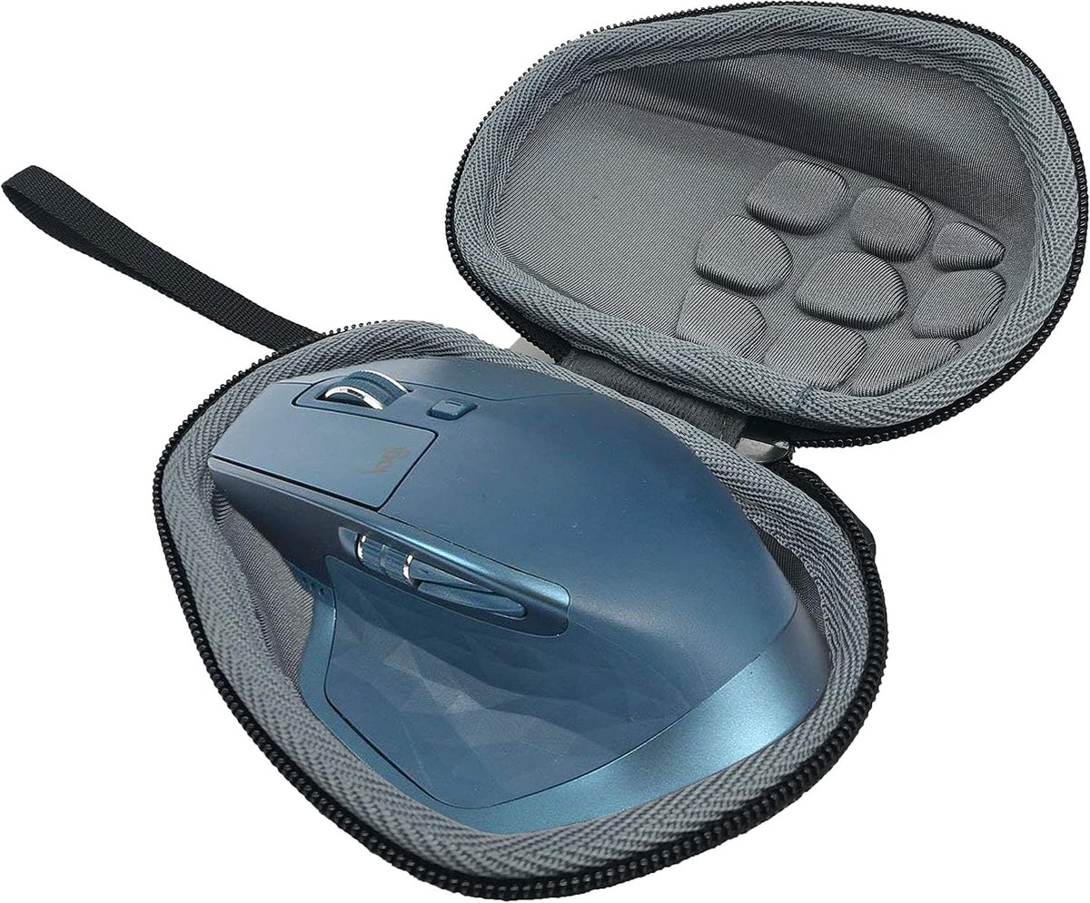 Harde draagbare tas voor Logitech MX Master/Master 2S / Master 3 muis draadloze doos (zwart-C) (zwart)