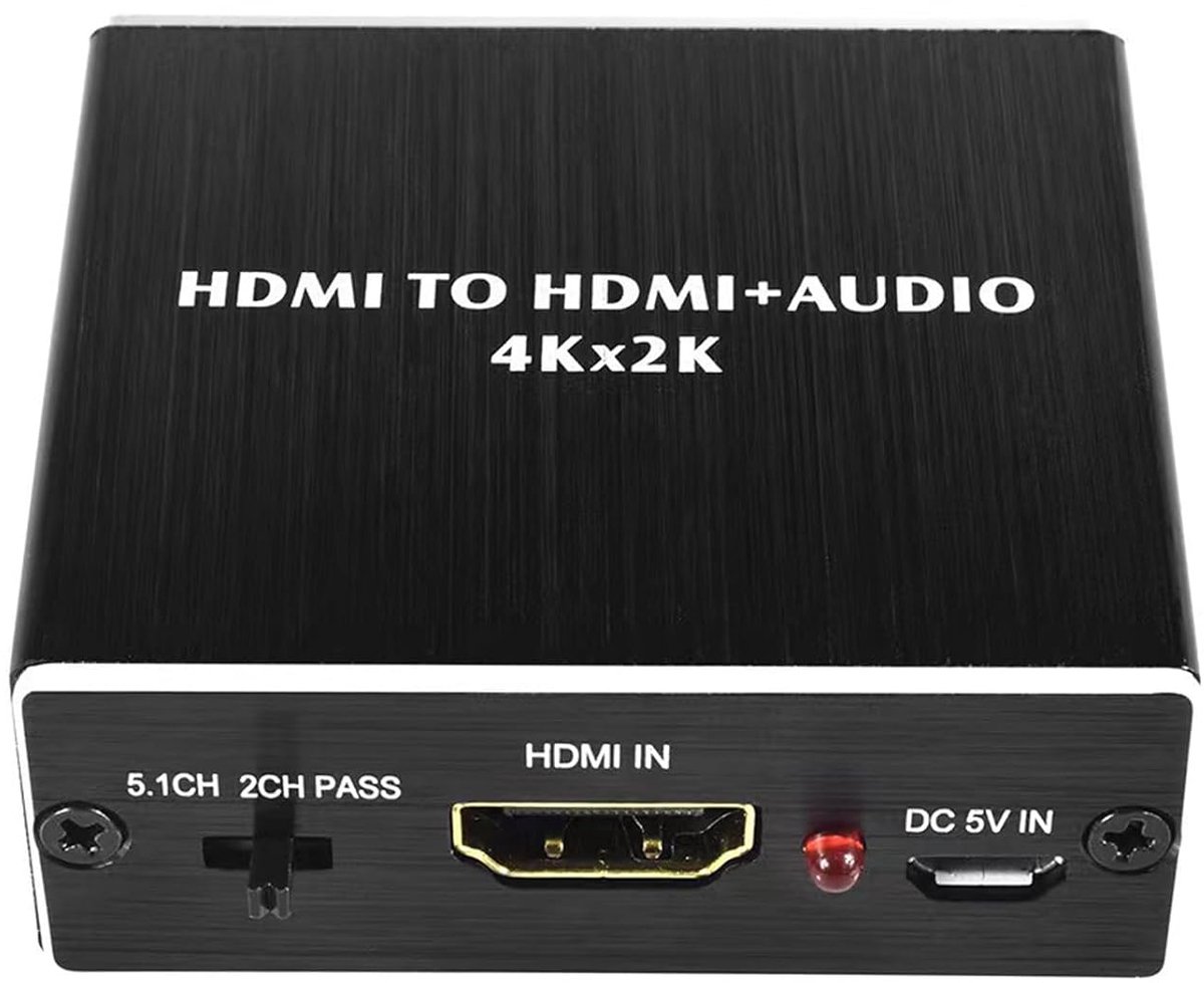 Audio Extractor Converter, 4Kx2K, Optical Toslink SDPIF, 3,5 mm audioaansluiting, optische HDMI-splitteradapter voor PS5 en andere apparaten
