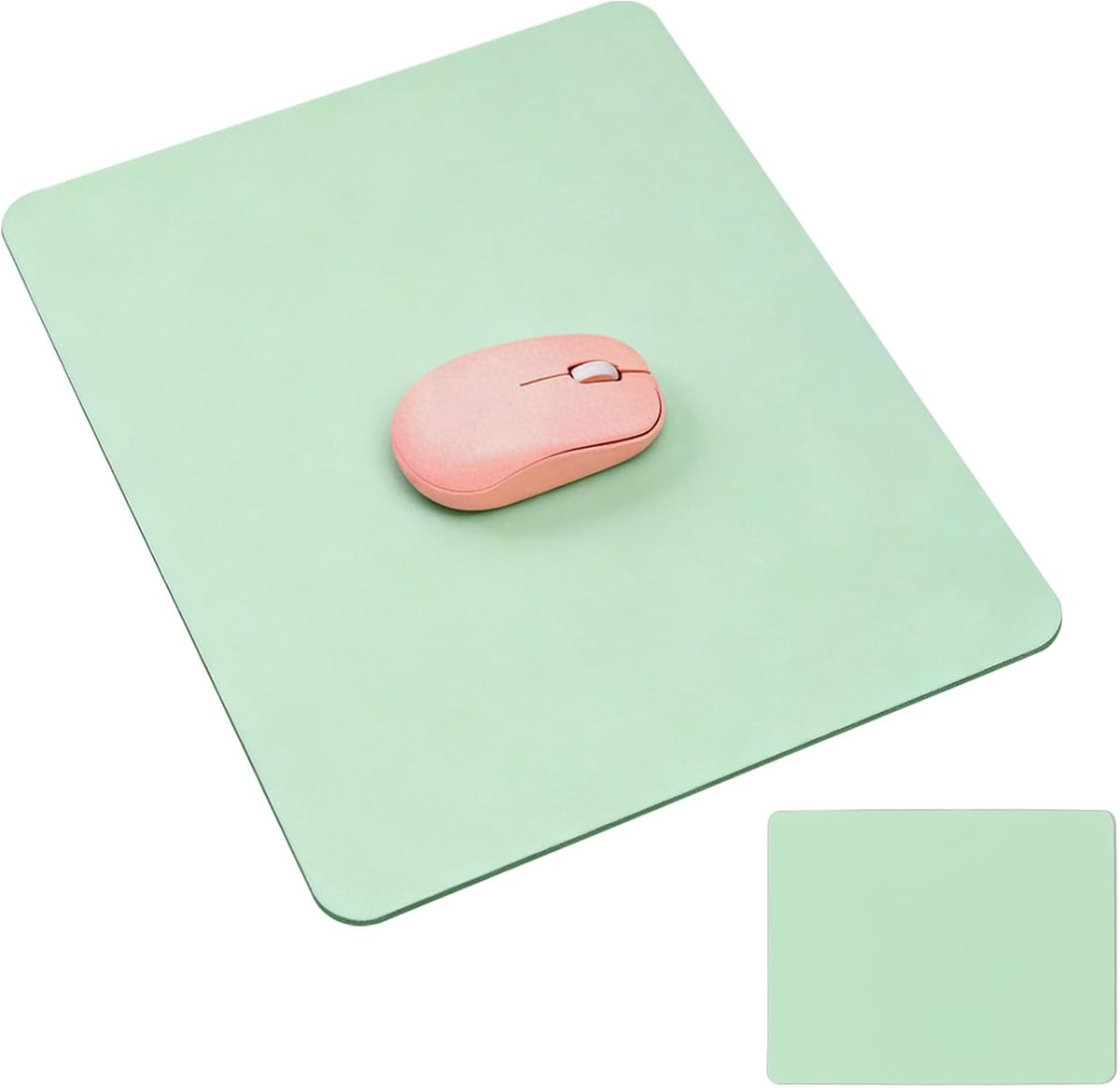 Muismat, antislip muismat waterdichte gaming dunne muismat voor computers, laptop, bureau, kantoor en thuis, 25,9 x 21,1 cm (mintgroen)