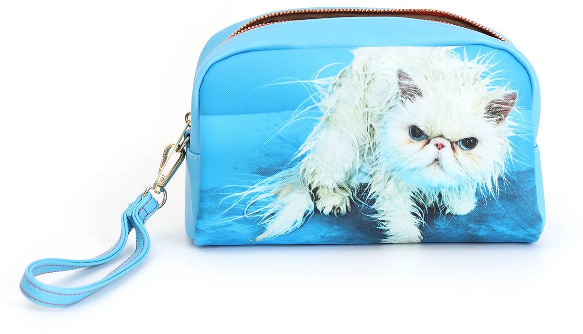 Seletti - Toilettas - Make-up Tas - Beauty Case Pets - Angry Cat