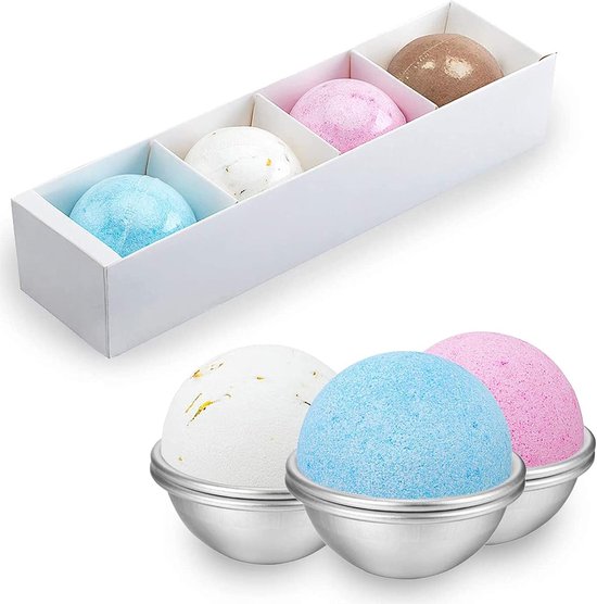 Bomb Mold Badvorm DIY Kit Zeep Vorm Metalen Badbom Vorm Badbom Baden Vorm Kit Baden Ballen Baden Bommen Pers voor Chocolade Cupcake Muffins Zeep (16 stuks) — afbeelding 5