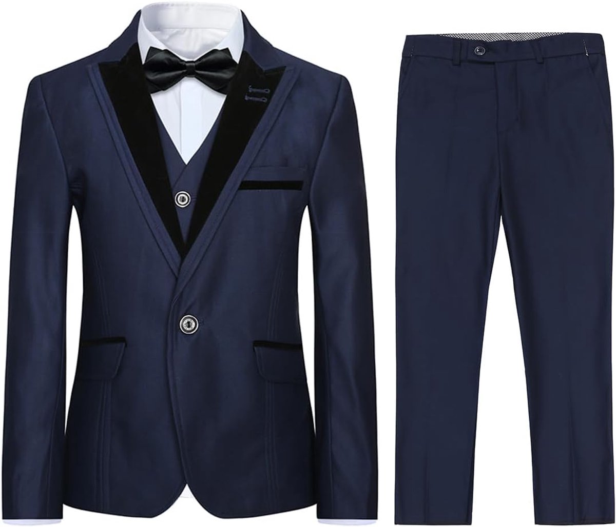 3-delig, klassiek, slim fit, bruiloft, bal, tuxedo jas, broek en vest