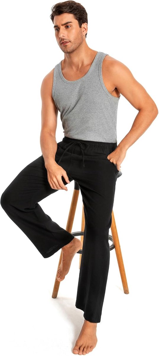 100% Katoen Flanel Comfortabele Pyjama/Lounge Bottoms Met Zakken
