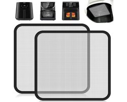 Spatbeschermer van roestvrij staal voor Cosori TurboBlaze Airfryer 5,5L, 6,0L, 6,2L Spatbeschermer voor Philips Airfryer HD9285 HD9270 Fijnmazige vetspatbeschermer met siliconen buitenrand (1Stk)