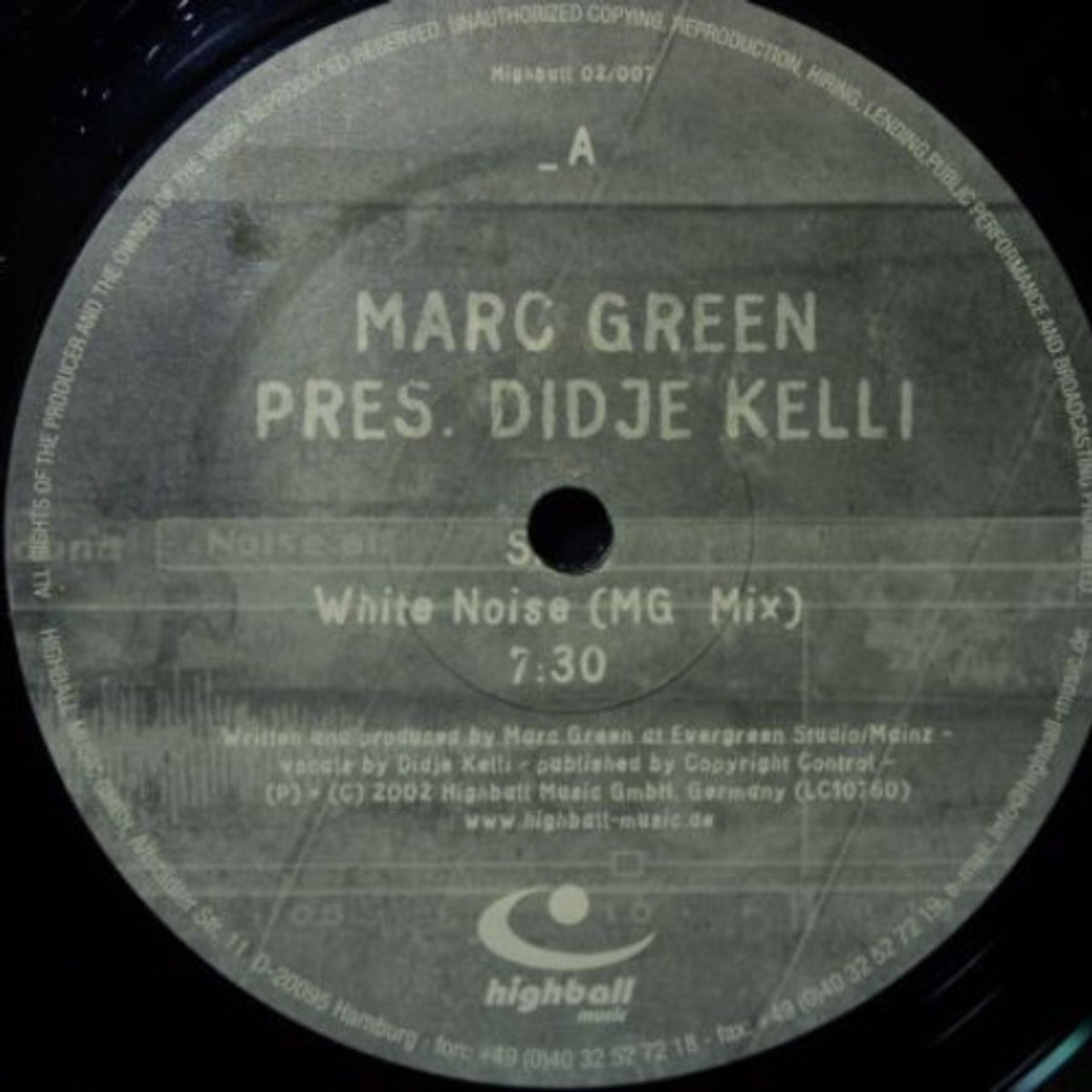 Marc Green Pres. Didje Kelli - White Noise