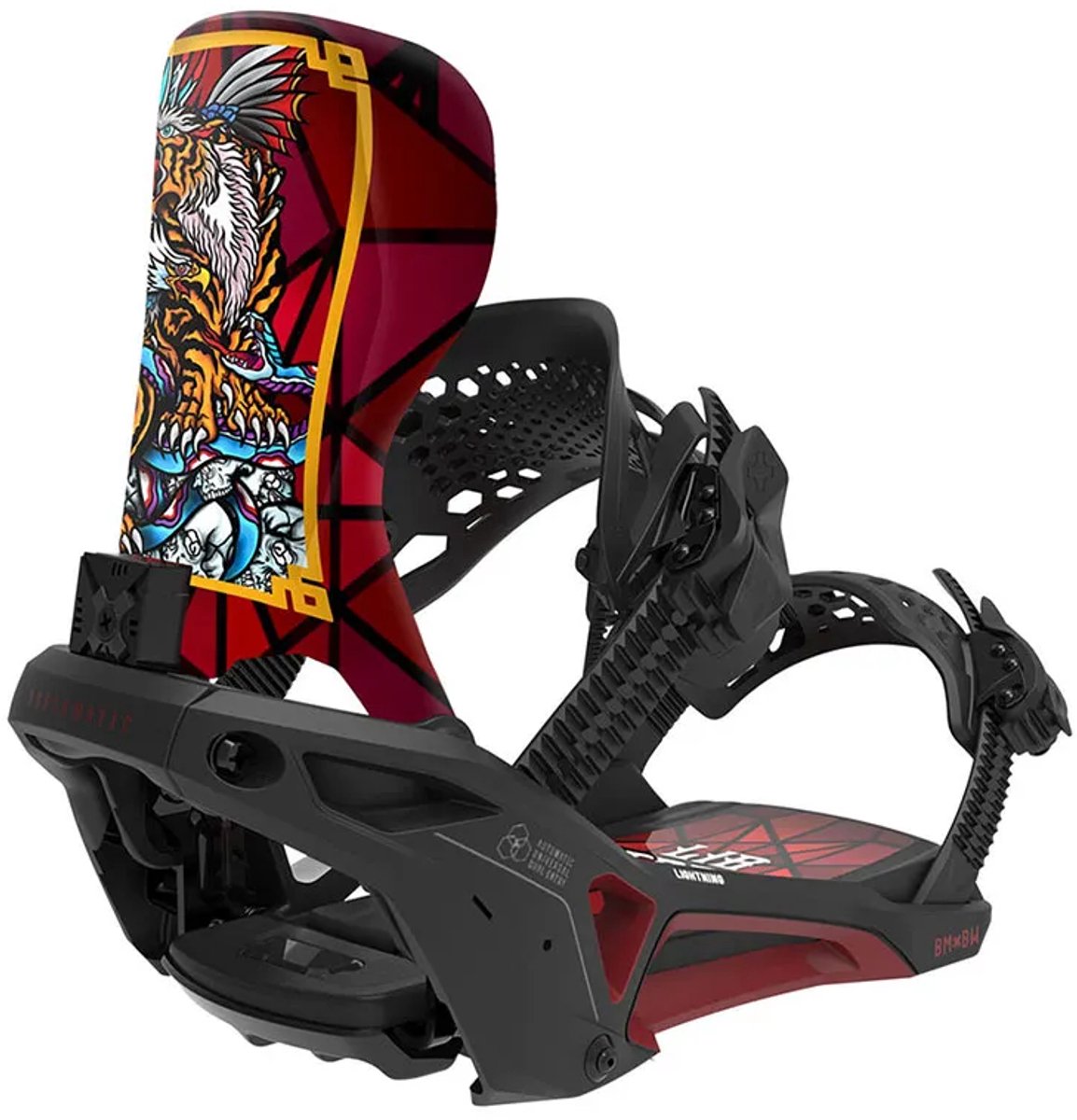 Bent Metal Lightning Supermatic Snowboardbindingen Veelkleurig XL Zwart