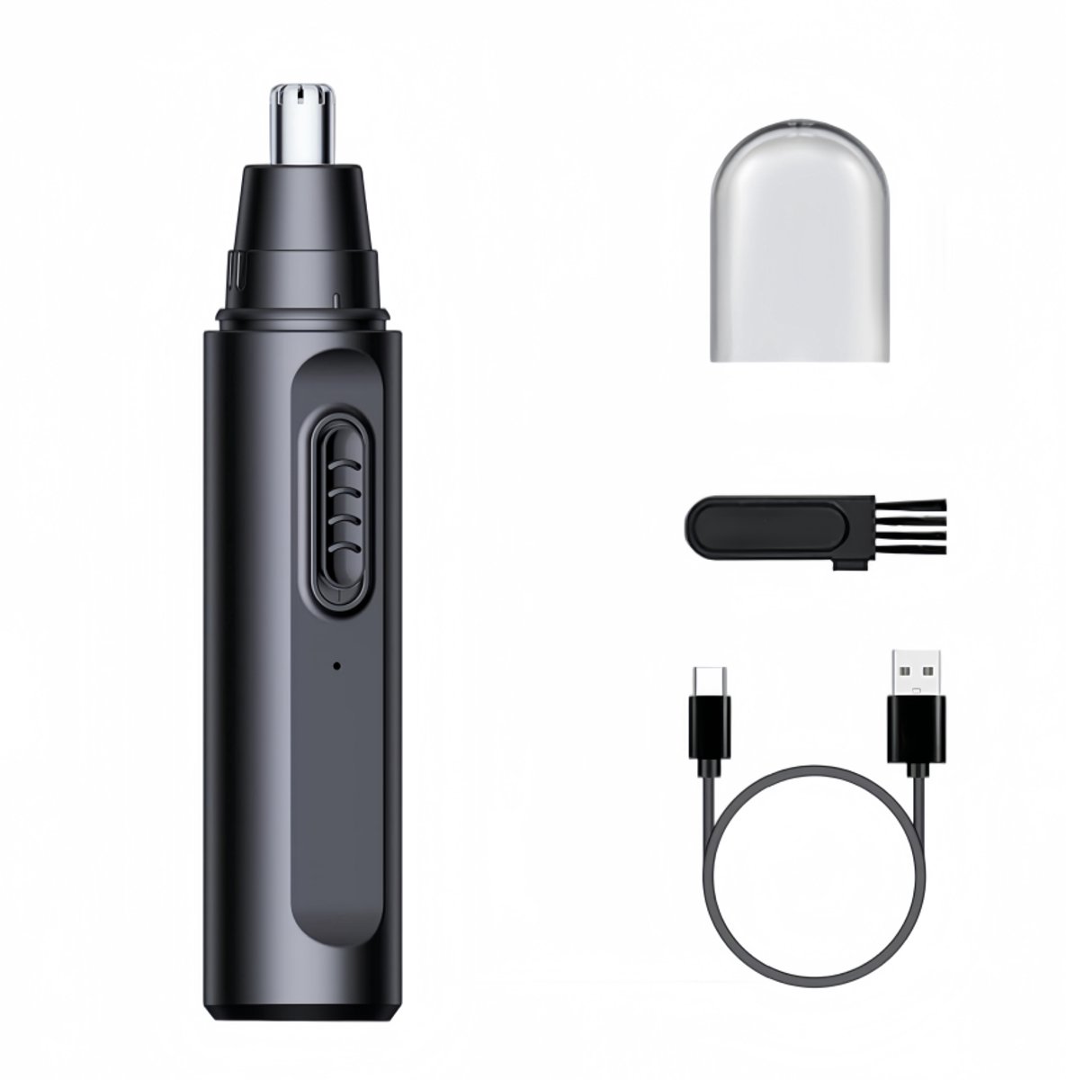 Neustrimmer voor Mannen & Vrouwen - USB Oplaadbaar - IPX7 Waterdicht - Dubbelzijdige Mesjes - Elektrische Neus- & Oorhaartrimmer