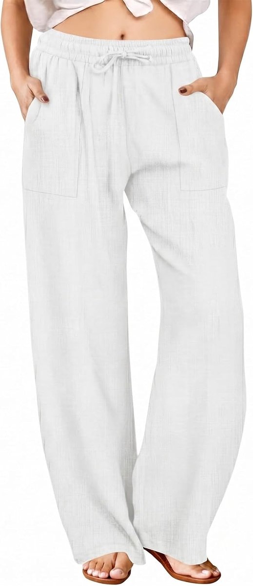 broek dames lichte zomerbroek vrije tijd mousseline broek dames