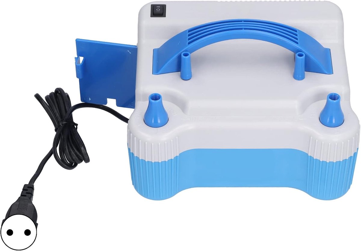Elektrische Ballonpomp Dual Nozzle Ballonblazer Draagbare Luchtballon Inflator voor Feestdecoratie:(Europese norm (220-240V))