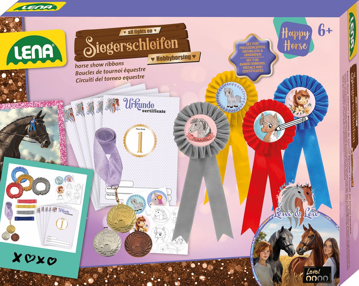 Lena knutselset hobby horsing winnaarstrikken - creatief speelgoed.
