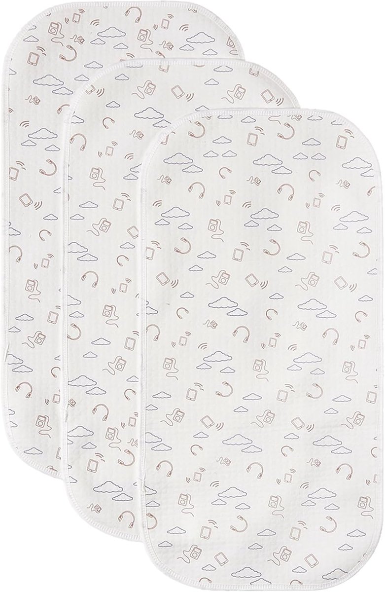 Aankleedkussens liner waterdicht katoen flanel wasbaar herbruikbare luiertafel afdekking liner baby luier veranderen mat blad 30 x 60 cm