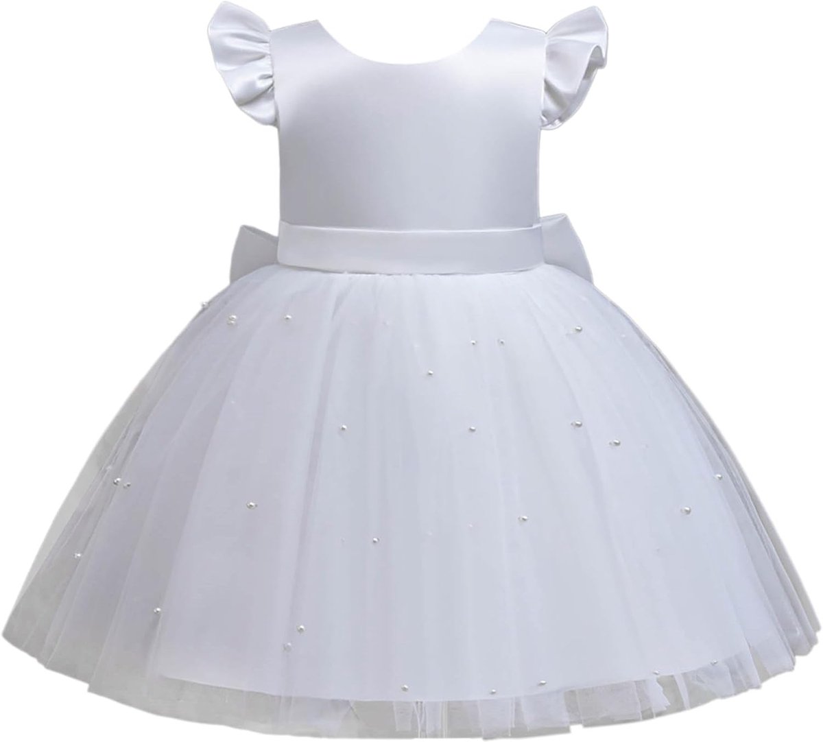 Prinsessenjurk voor meisjes, ceremonie, avond, rood, tule, lange mouwen, verjaardag, party, cocktail, banket, kinderen, A45