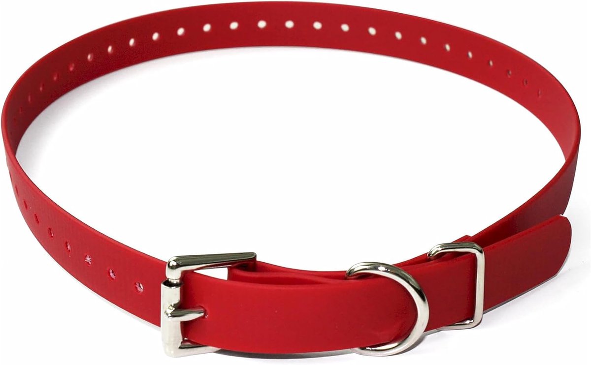 Biothane kraag, 7,4 cm, rood