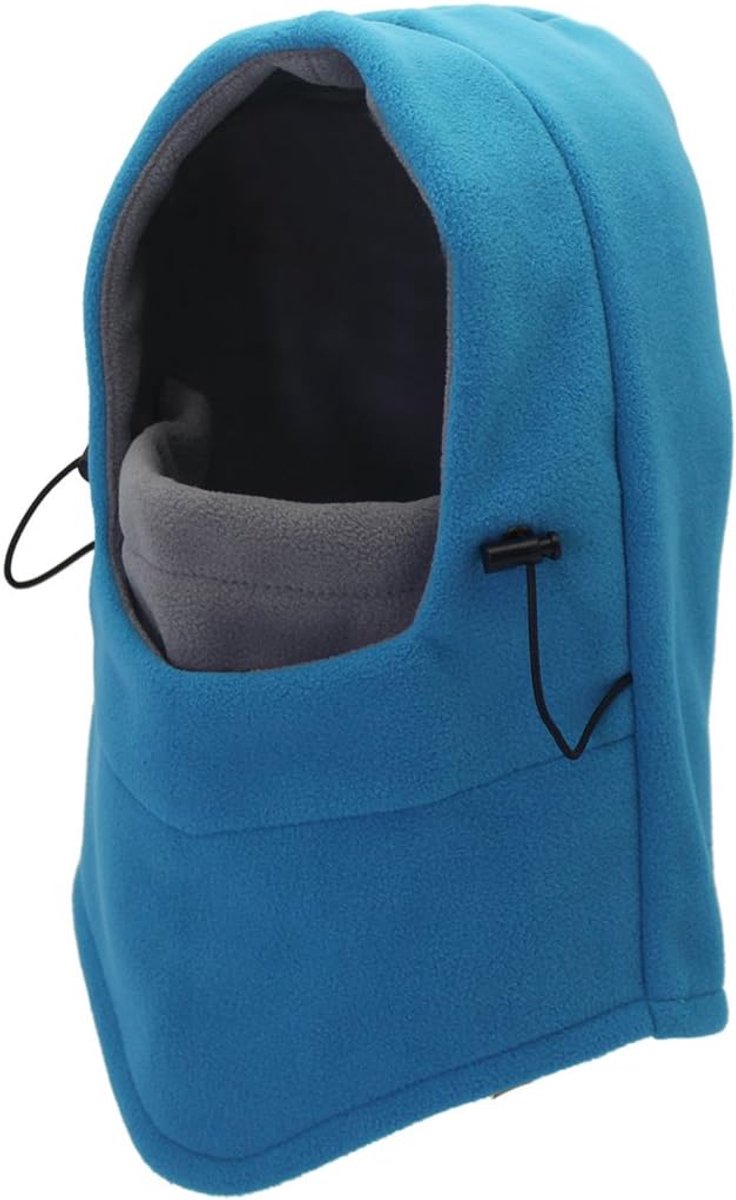 Fleece bivakmuts helm winddicht volmasker thermische outdoor capuchon hoed dubbele laag