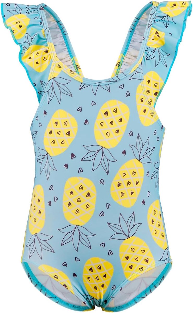 Zwemkleding voor Meisjes Eendelig Badpak Peuter Schattige Ruches Zwemkleding Sneldrogende Zomervakantie Bikini voor Kinderen 2~7 jaar