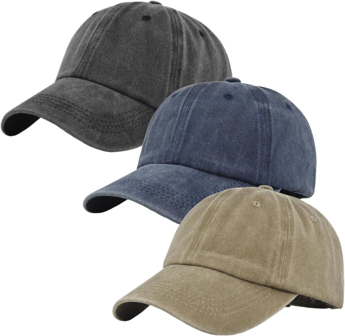 Honkbalpetten gewassen katoen baseballpet katoen vintage hoed aanpassing hoeden voor golf hardlopen sport outdoor trainingen geschikt unisex