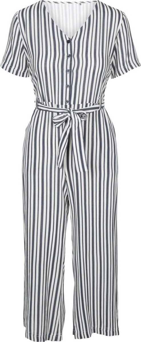 Trespass damesjumpsuit Ariya - Damesjumpsuit met marineblauwe strepen