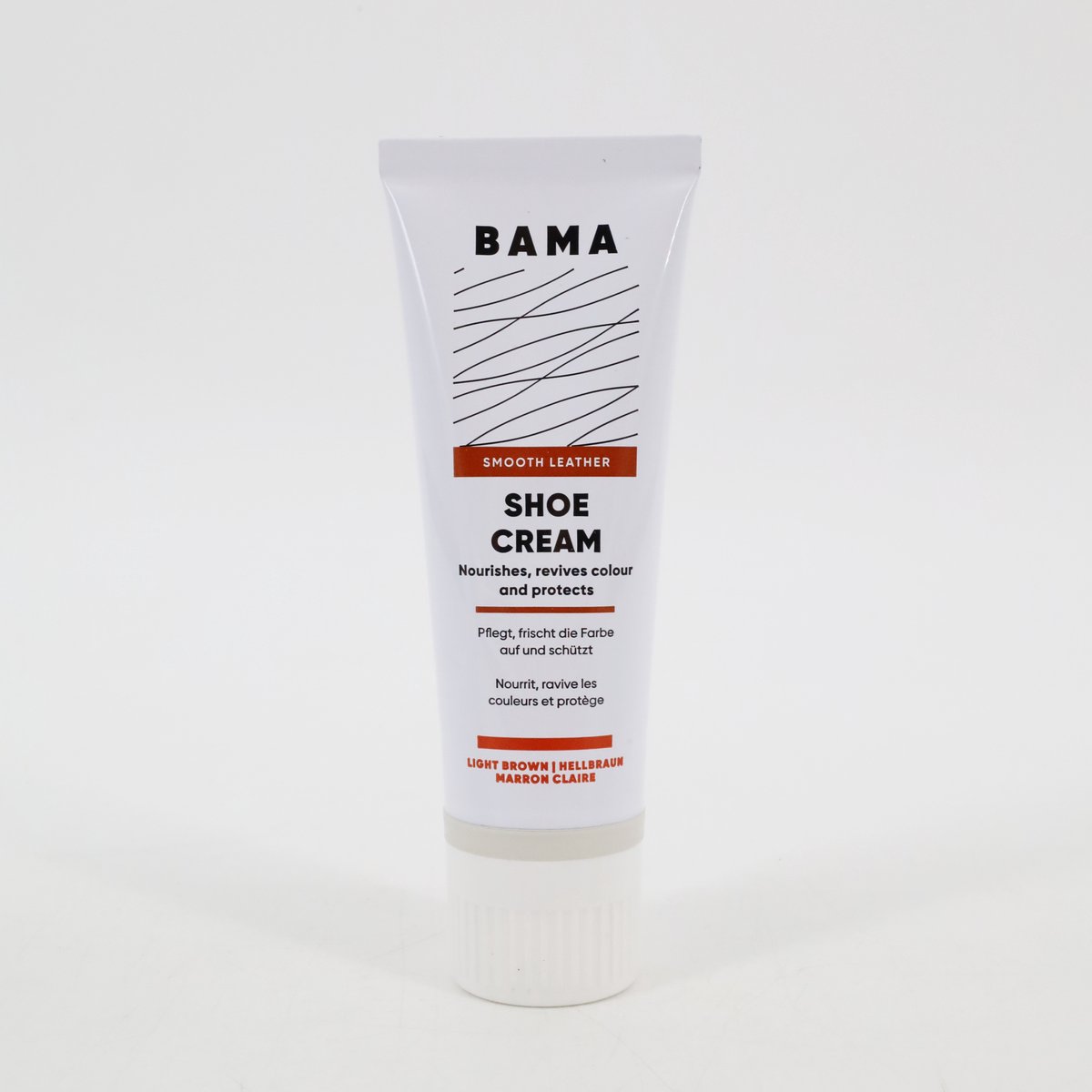 Bama Shoe Cream tube Lichtbruin - 75ml - schoencreme bruin