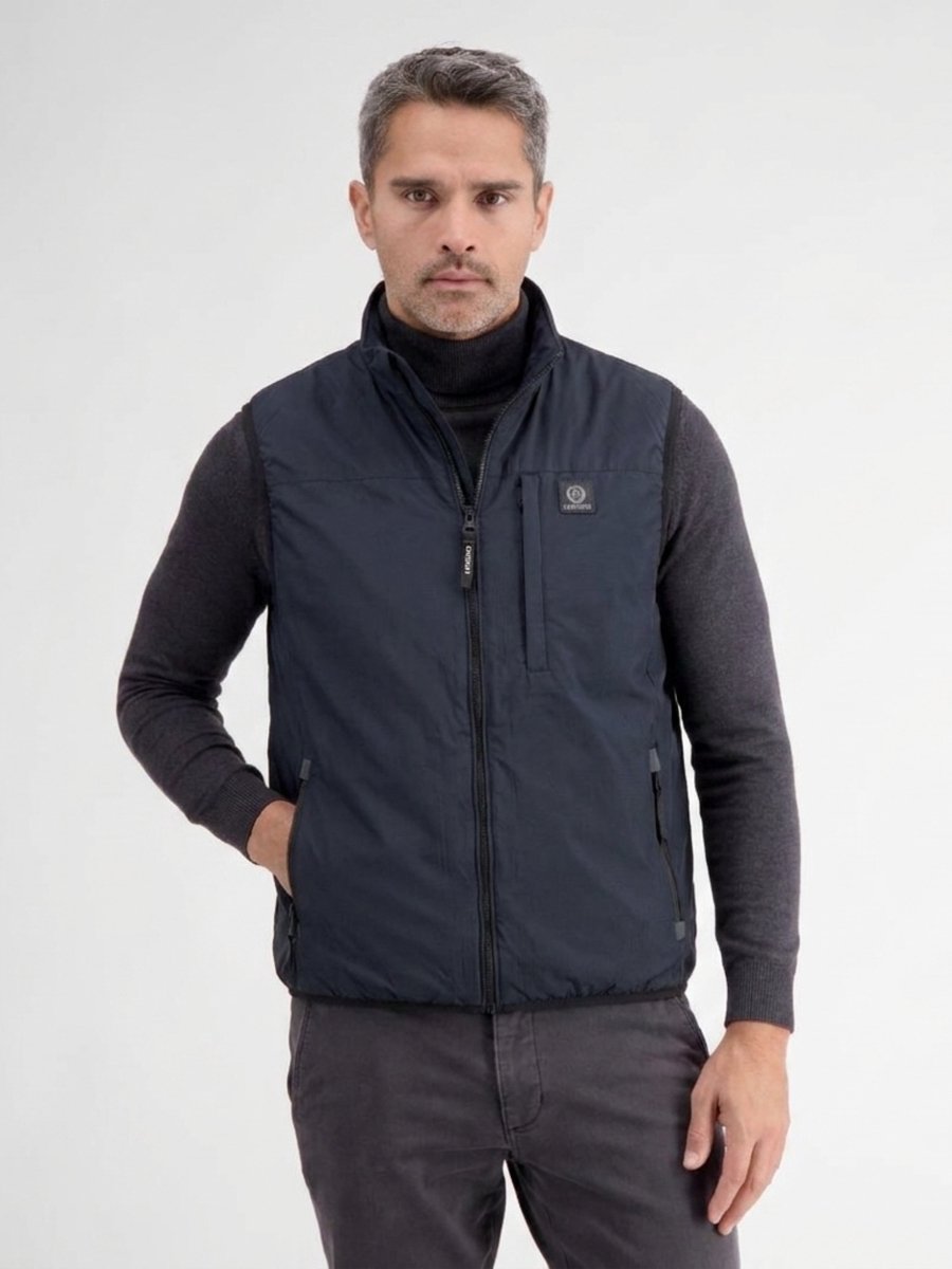 LERROS Licht en sportief vest met ritszakken 100% polyester Blauw