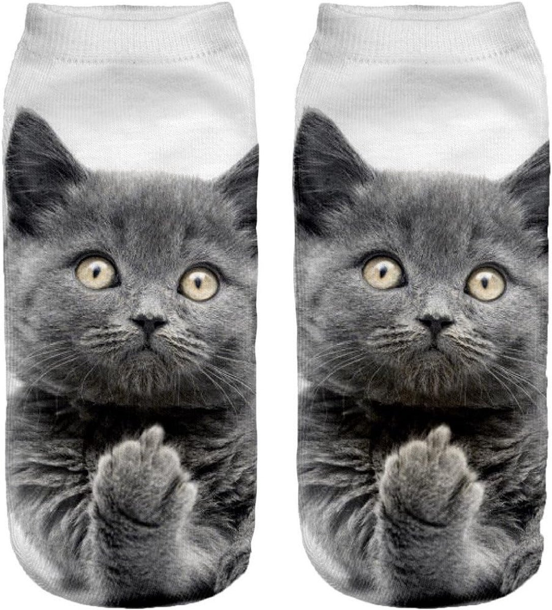 Sokken Sneaker Halve sokken Kousen Sportsokken Footlets met 3D-motief