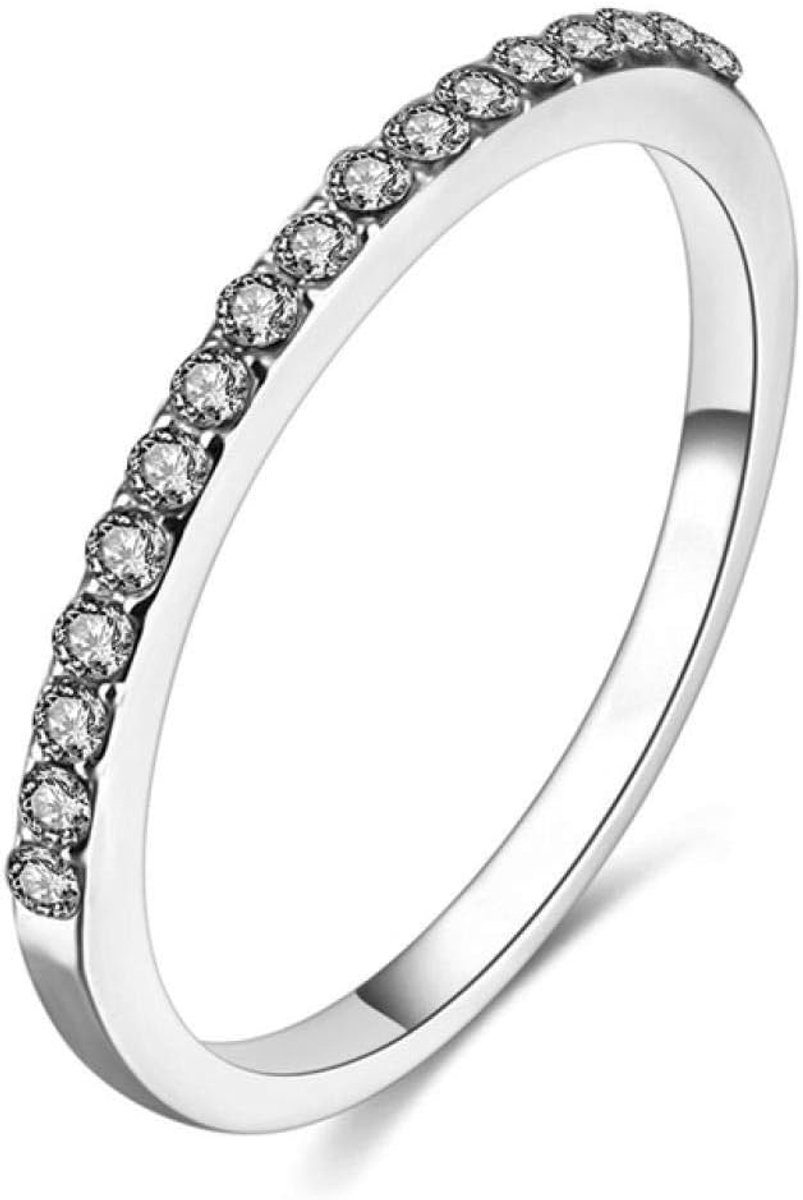 Vingersieraad Rose Goud/Zilver/Goud Strass kristal Opal Ring 6/7/8/9 Grootte Ring, 8, Splitter