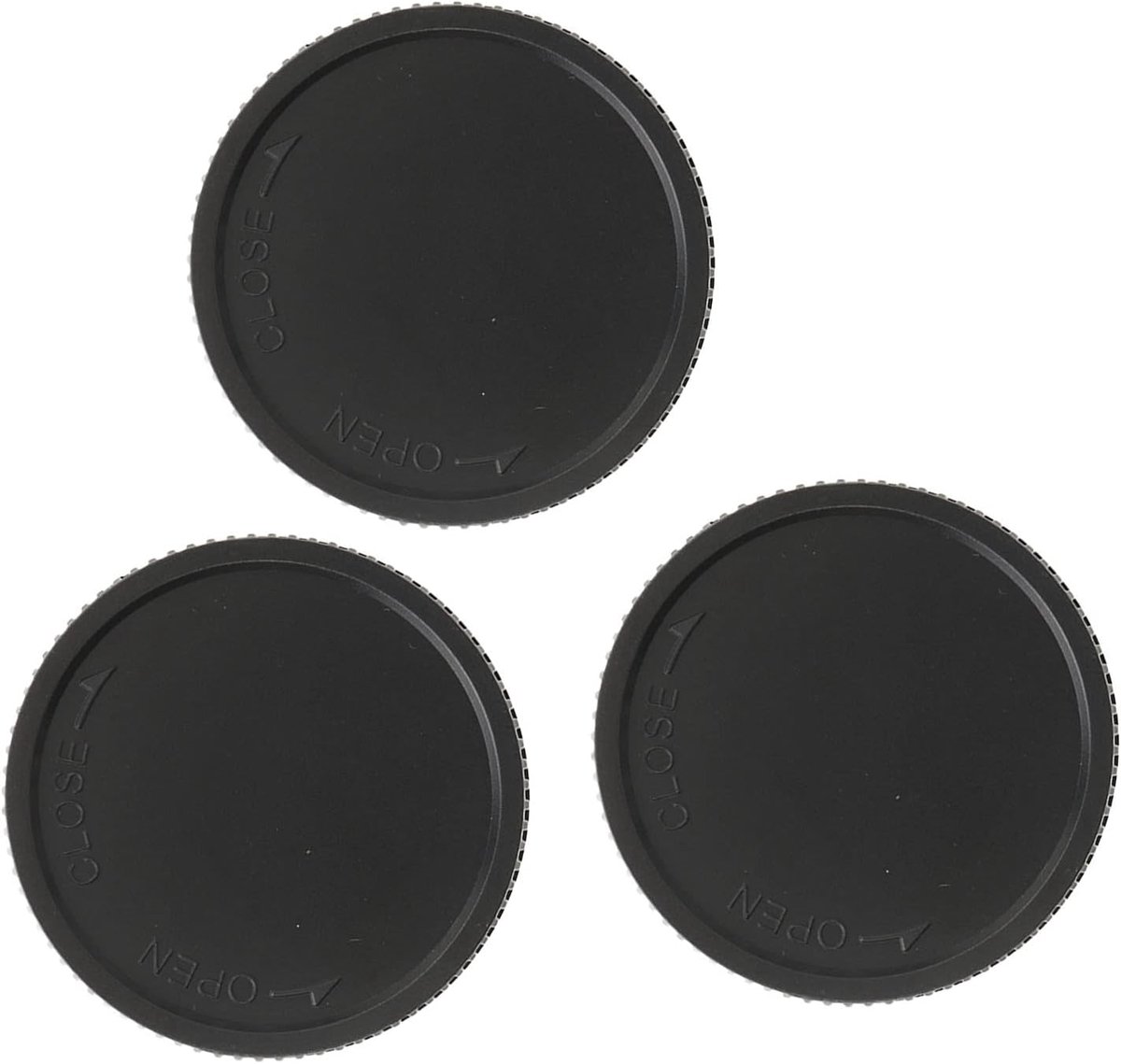 Stofbeschermhoes voor M42x0.75-telescoop met 3 Doppen, ABS-materiaal, Binnendraad, 2 Inch Diameter, voor T-mount-telescoop, M42x0.75-cameralens