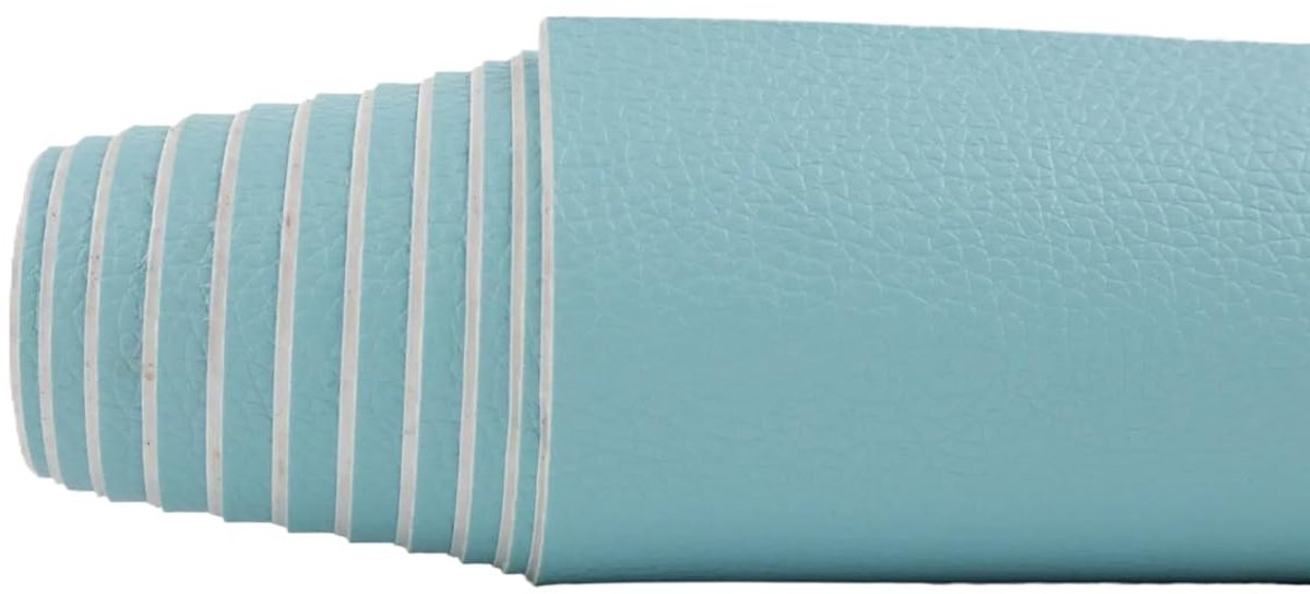 Zelfklevend, ijsblauw, kunstleren patches, reparatieset voor leren stoel, motorfiets, zitbank, auto, leer, gamingstoel, 10 x 150 cm