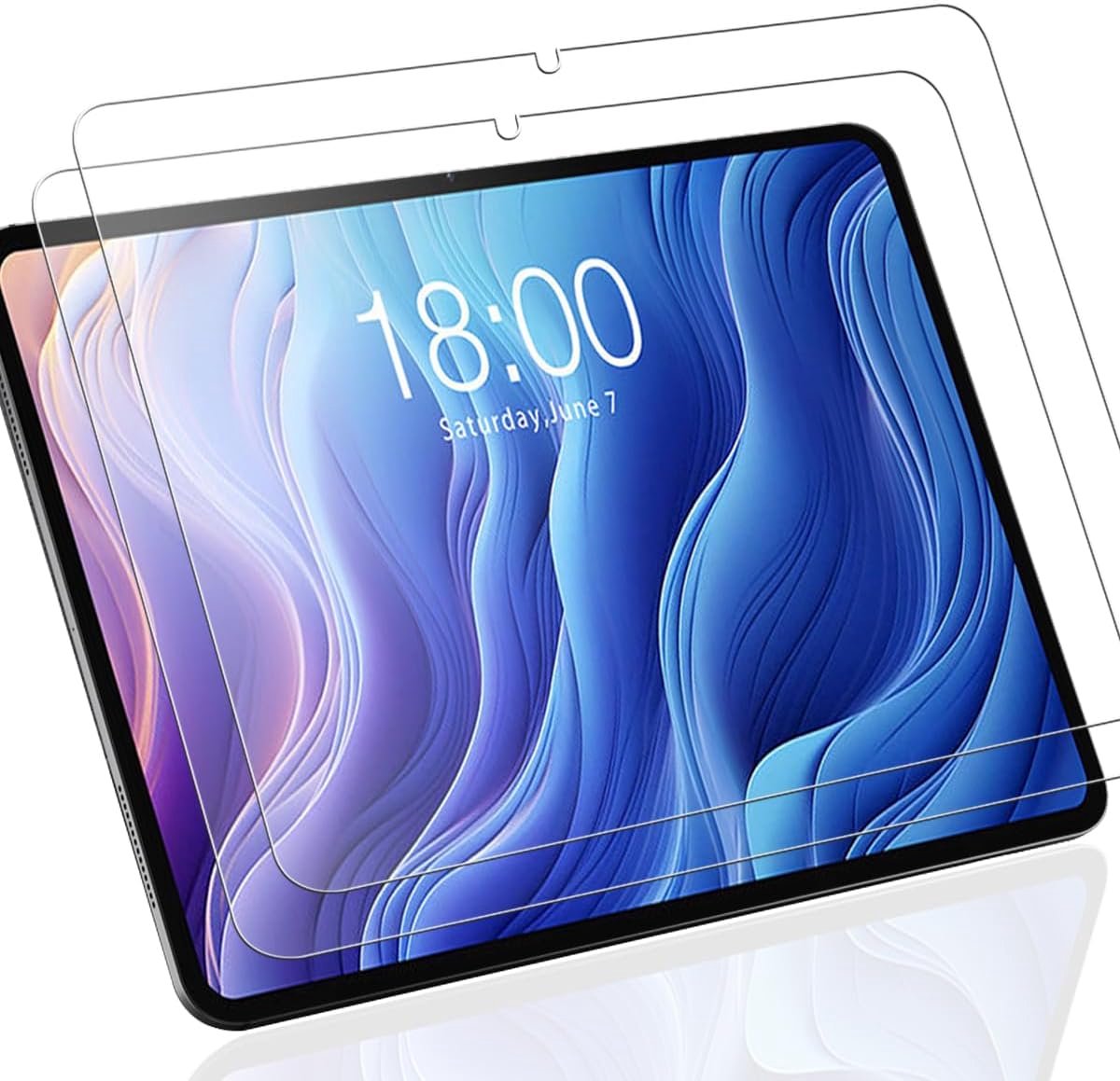 2 stuks voor TECLAST T60 voor pantserglas, 9H hardheid gehard glas anti-kras pantserbescherming glas, anti-vingerafdruk folie pantserfolie, hoesvriendelijk, HD heldere displaybeschermfolie