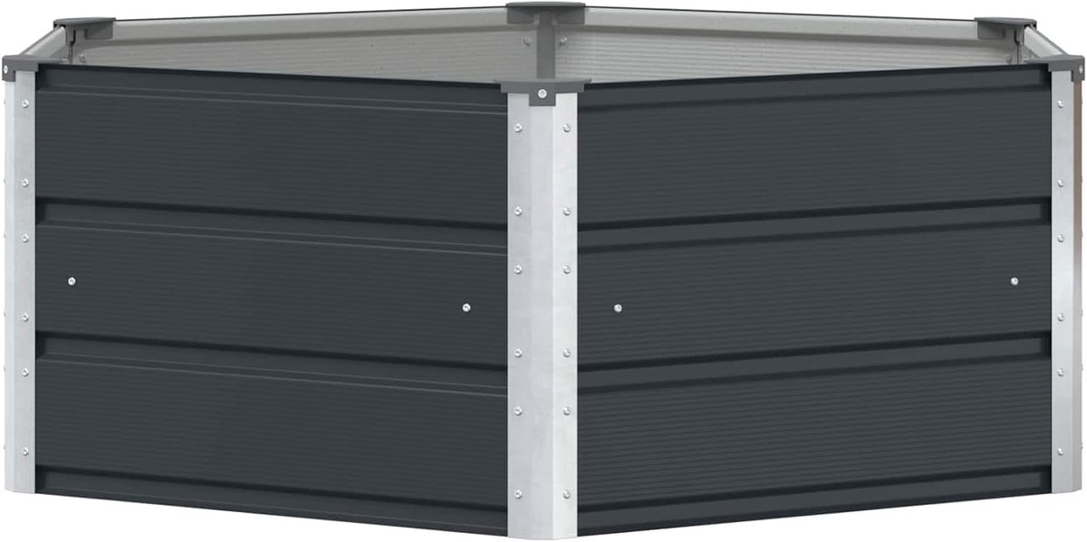 plantenbak antraciet 129 x 129 x 45 cm