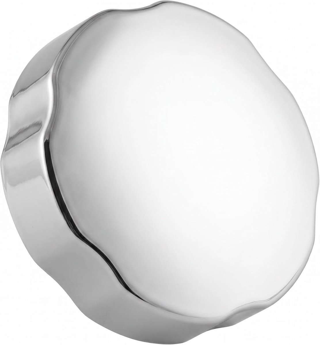 Badkuip Draaiknop Verchroomd Zinklegering Afvoer Accessoires Vervanging Overloop Cover Pop-Up Bedieningsknop 74mm Zilver