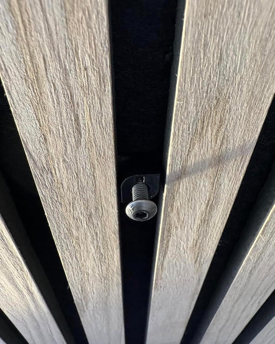 M5-schroefclip voor akoestische wandpanelen, akoestisch paneel, binnenschroefdraad, 13 tot 15 mm afstand tussen de lamellen, inclusief 20 mm M5-schroef, 4 stuks
