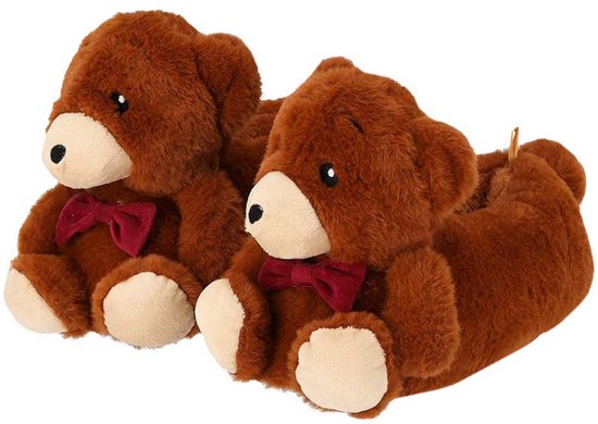 Beer Pantoffels - Kinderen - Bruin